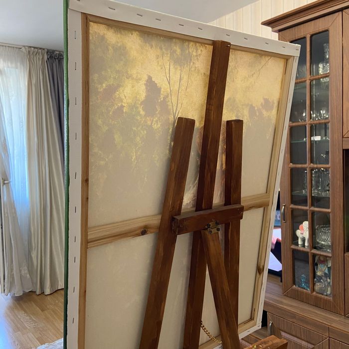 Картина маслом с сиренью