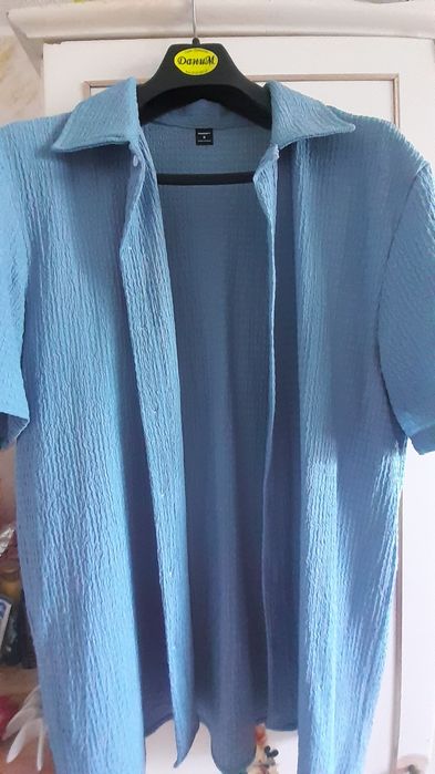 Мъжка риза с къс ръкав