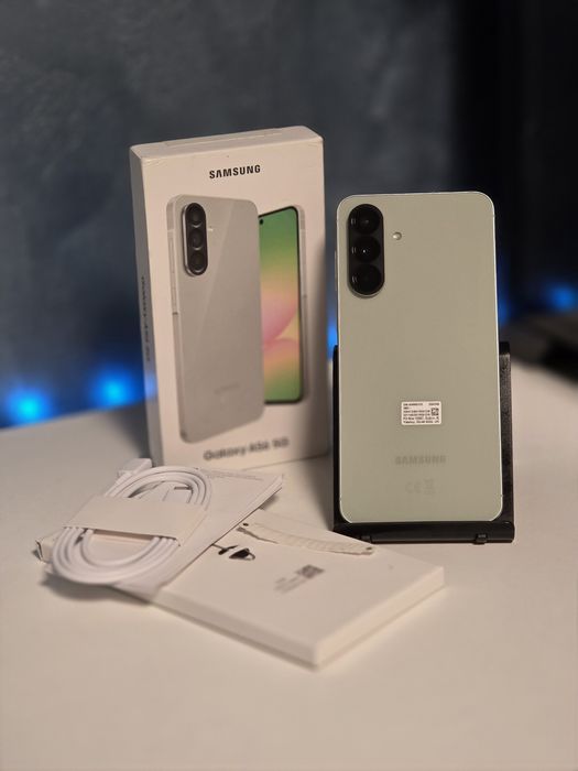 Samsung Galaxy A56 / 256GB / 8GB Ram / Culoare Awesome Olive / 21 cicluri încărcare / Fullbox / Folie display / Husă / Liber de rețea / Preț fix !