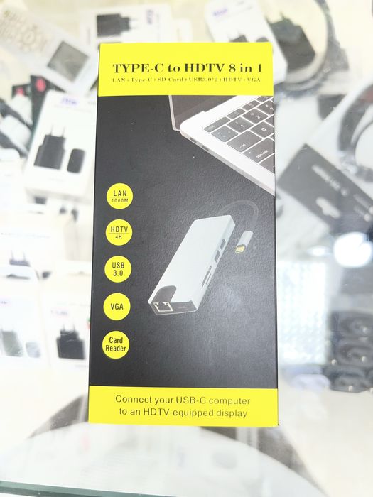 Tyupe C HUB 8 перехадник