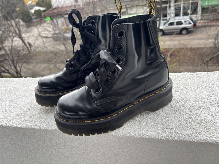 Doc Martens Molly кубинки платформа 40 естествена кожа