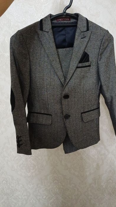 Двойка костюм (серый) 34 размер