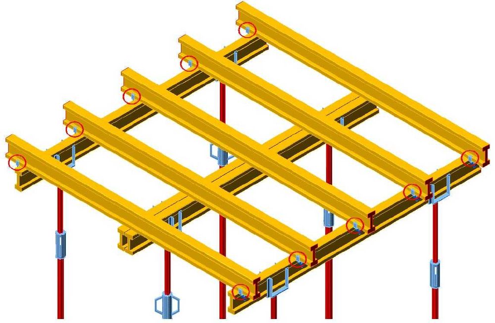 заключваща скоба за кофражна греда н-20