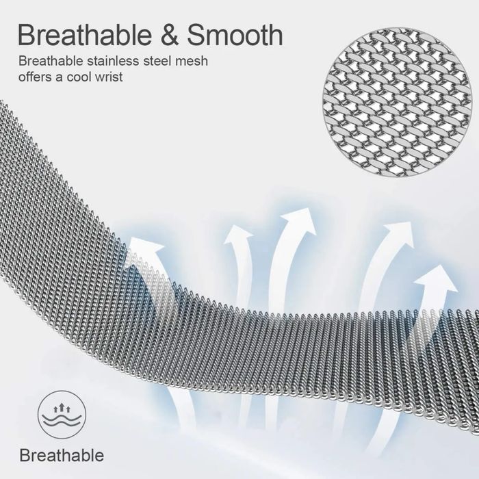 Метални магнитни каишки Milanese loop за Samsung/Huawei/Amazfit/Garmin