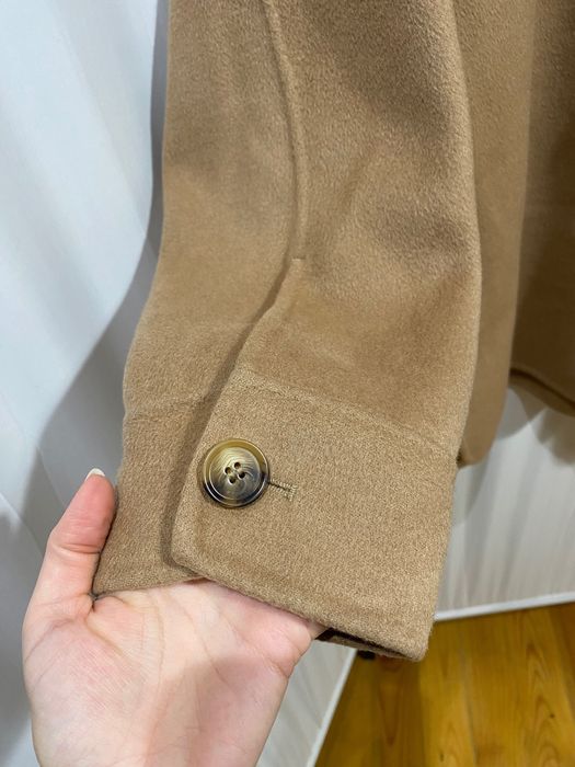 Оувърсайз палто от вълна Cos в цвят камел