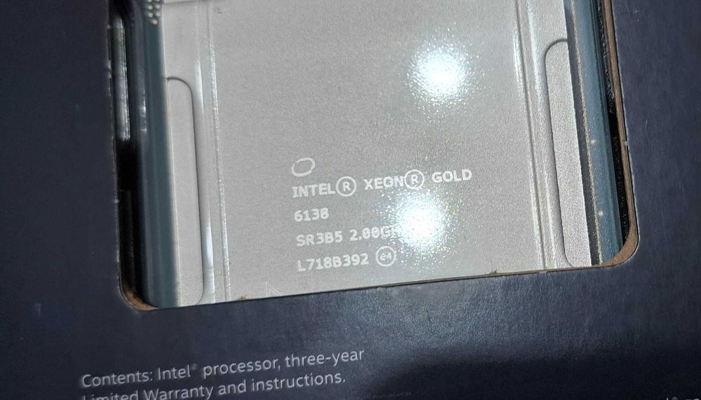 procesoare server Intel Xeon 6138 noi sigilate