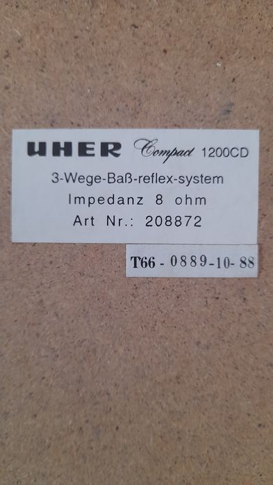 Vând boxe UHER Compact 1200CD