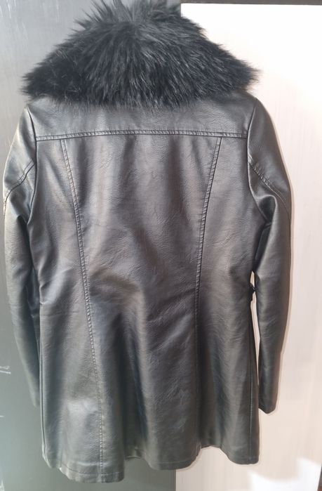 Дамско кожено палто