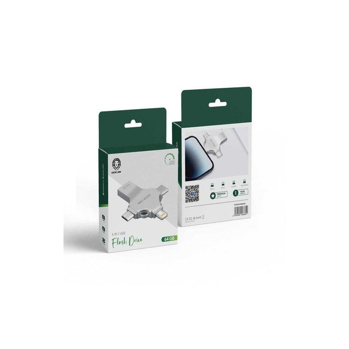 256 Gb 4in1 USB Fleshka,  USB-A, Type-C, Micro-USB, Lightning. Есть до