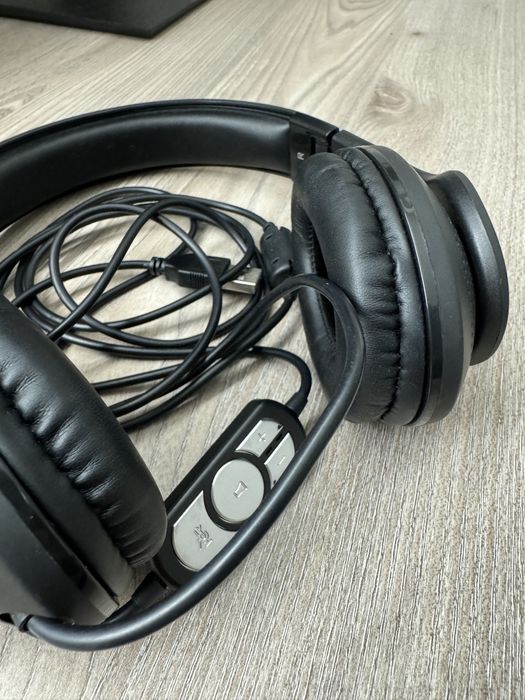 Casti Hama HS-USB300, Negru/ NU NEGOCIEZ