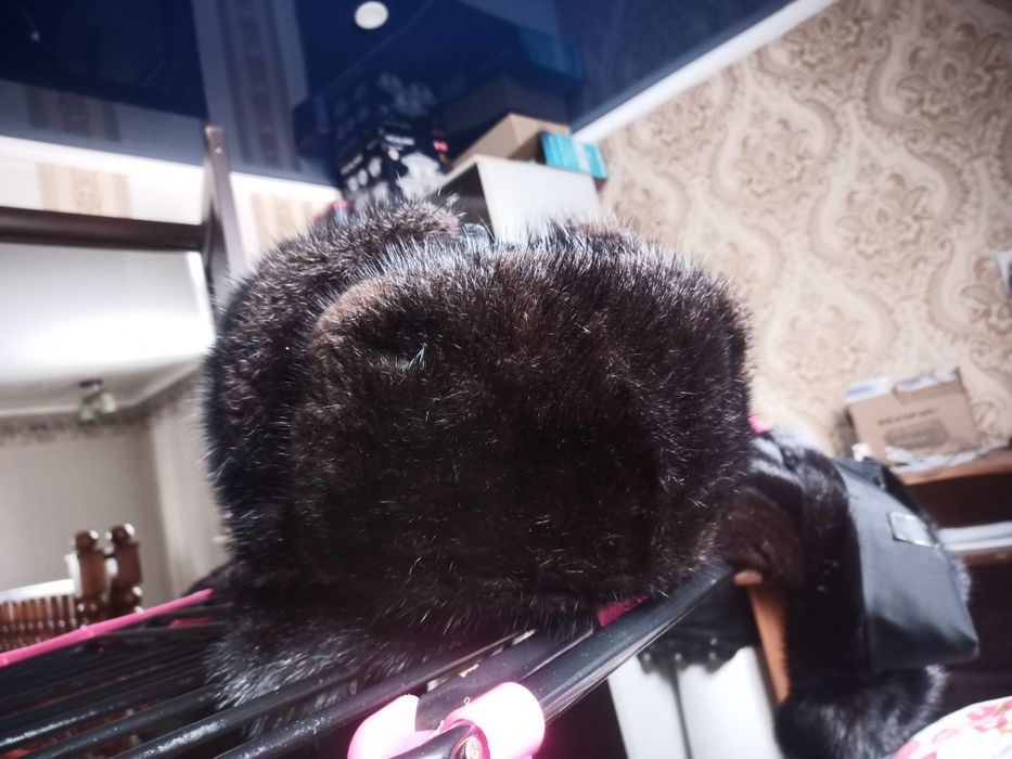 Шапка ушанка норка