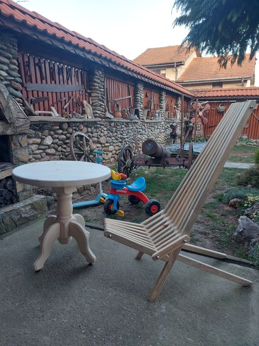 Маса от дърво(кръгла маса)