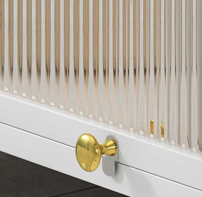 Кухонный шкаф | Металл | Oshxona metall shkafi shaffof eshiklar bilan