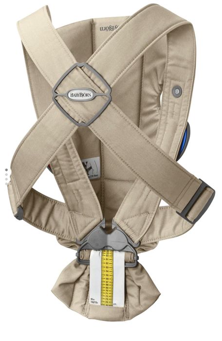 BabyBjörn Бебешка ергономична раница Mini, Cotton, Beige