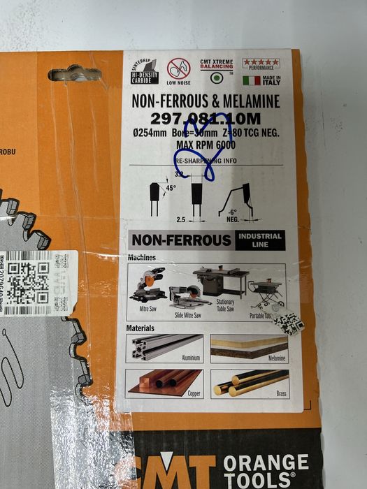 Диск 254 мм CMT 80 новая