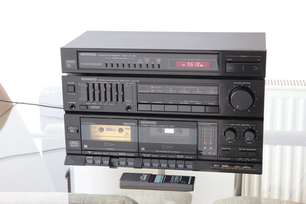 Kenwood KAX-38 amplificator si casetofon si T-38L radio cu telecomanda