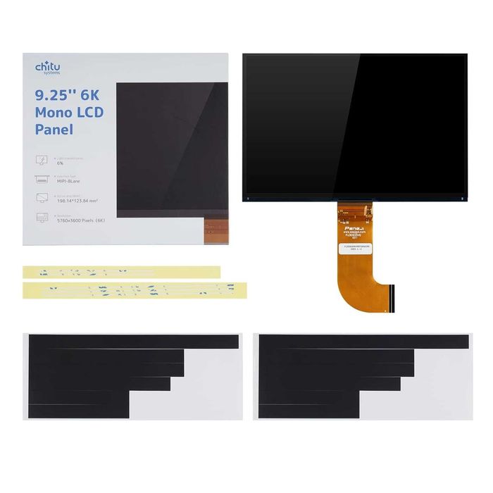 Ecran Monochrome 6K Anycubic Photon M3 Plus / Mono X 6K - Rezolutie 5760x3600 - 9.25 Inch LCD Chitu Systems Durata Viata 4X Piese Imprimanta 3D