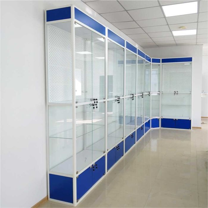 Oynaly prilavkalar, Акция, savdo uskunalari vitrinalar stellajlar