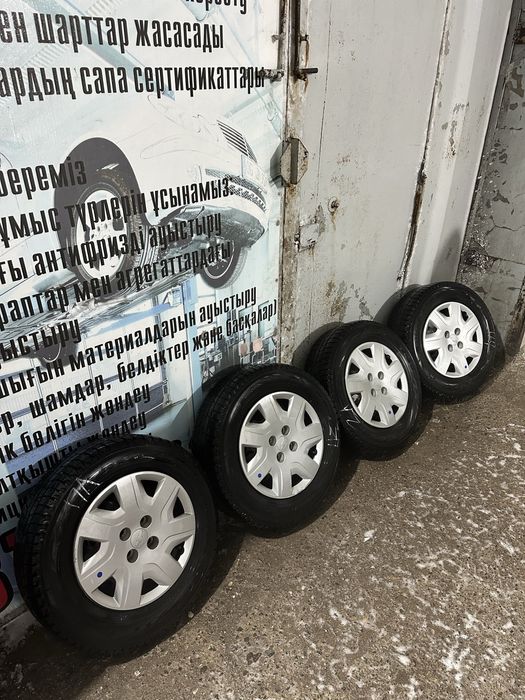 Кобальт родной диск с зимний шины 195/70/14