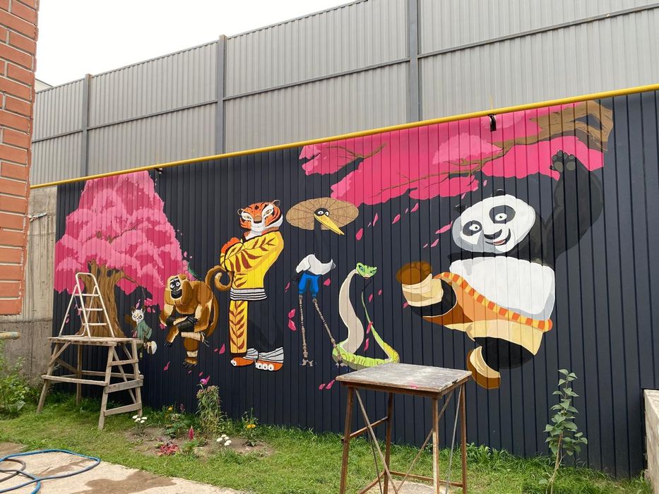 Роспись стен города Актобе