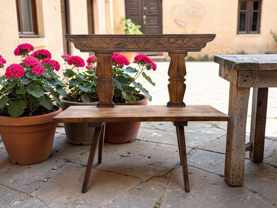 Set mobilier terasa stil Brancovenesc