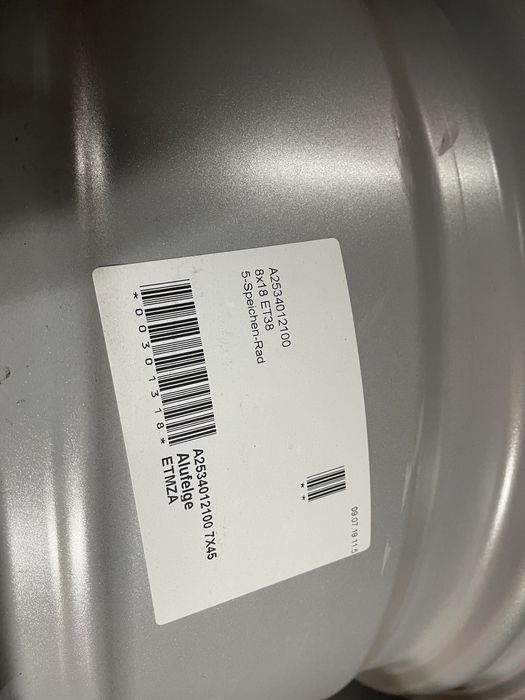 4бр.нови оригинални джанти Mercedes Benz 18” 5x112