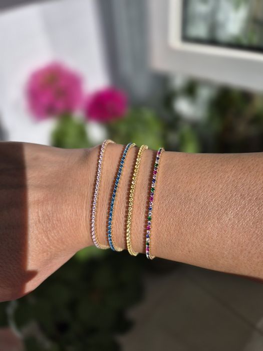 Bratara Tennis aur 14k, 17/18cm