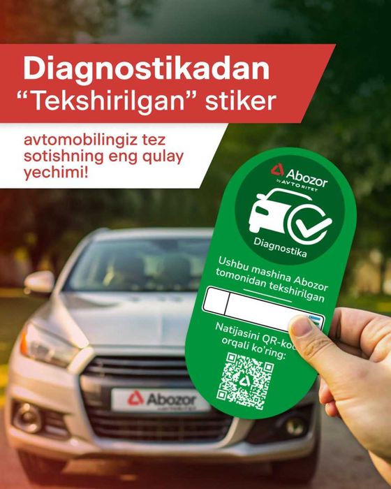 Abozor Diagnostika — avtoni to‘liq tekshiruv.