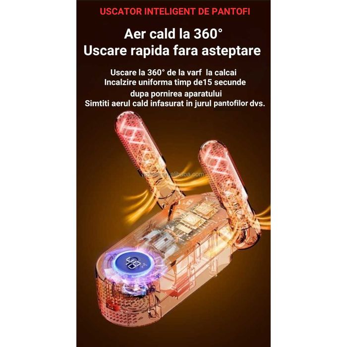 Uscator electric pentru incaltaminte, caciuli, manusi, sterilizare UV