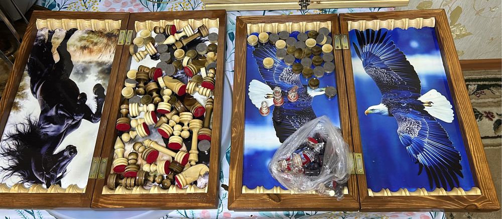 Нарды и шахматы деревянные