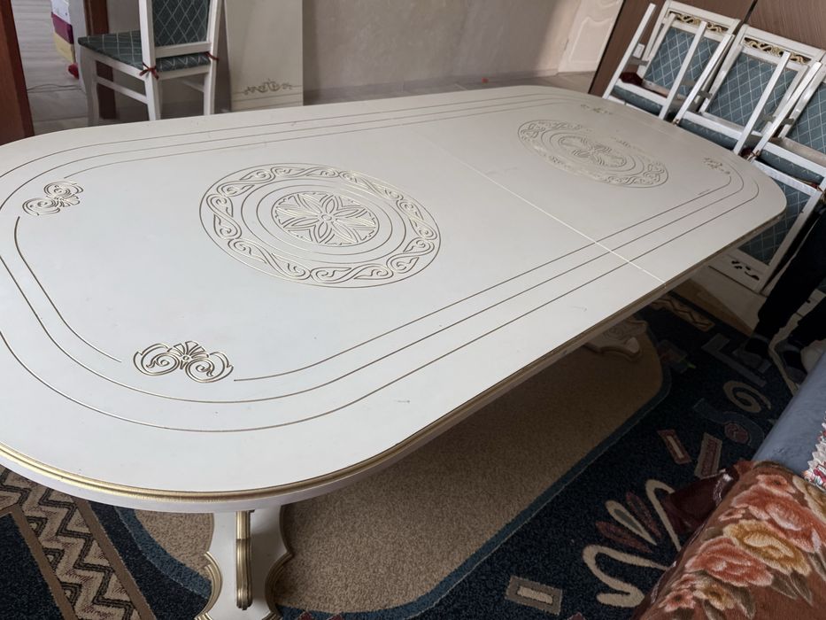 12 стульями вместно стол для кухни