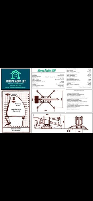 Închiriere nacelă PRB, lucru la înălțime, alpinism utilitar