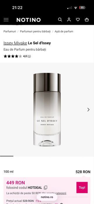 Parfum barbatesc ISSEY MIYAKE  LE SEL  D”ISSEY