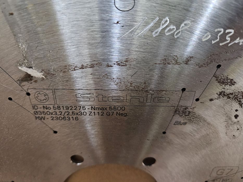 Disc circular debitare profile, neferoase, aluminiu, termopan