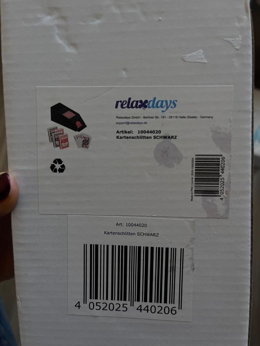 Поставка за игрални карти Relaxdays  за Блекджек и Покер