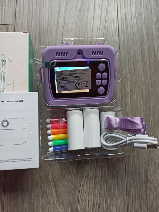 Camera foto copii, model unicorn, imprimare instantanee, Mov