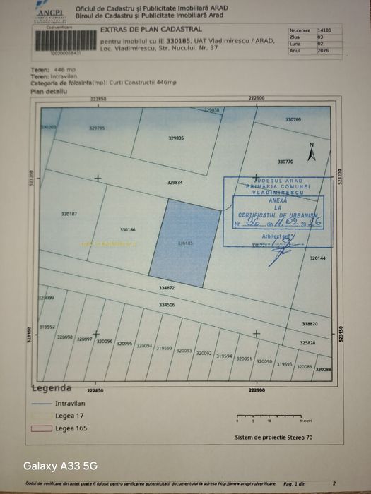 Teren intravilan in Vladimirescu