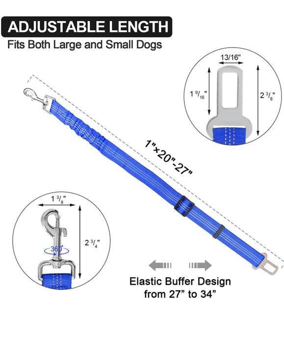 Centura siguranta elastica pentru caini