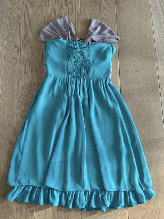 Rochie elegantă turcoaz Guara mărimea 40, cupe bust