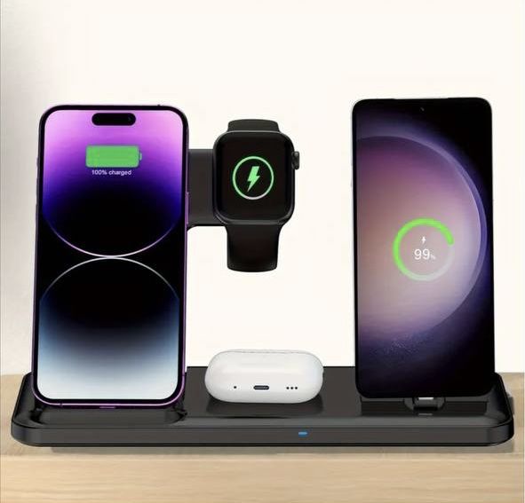 Беспроводная зарядка 3в1