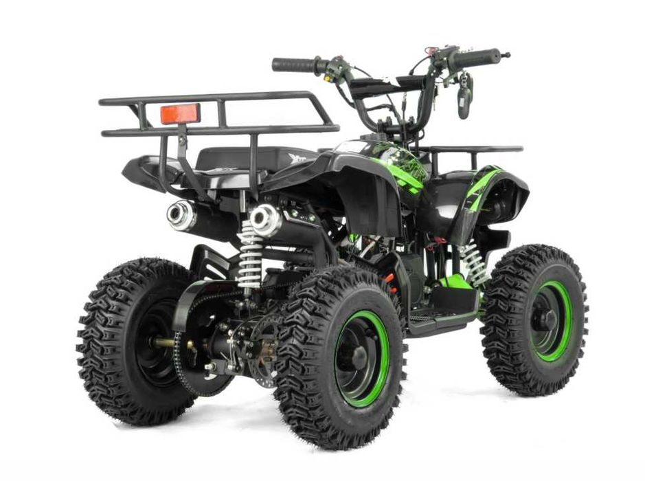 Mini atv XTR M7, roti 6 inch, 50cc, 2 timpi, negru/verde
