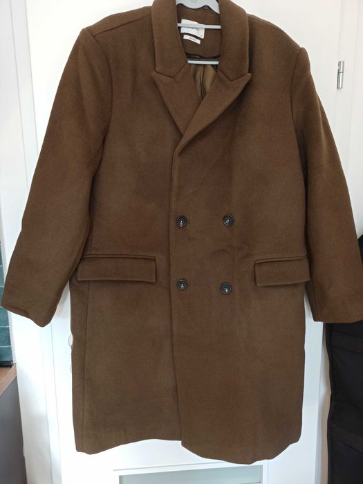 НОВА ЦЕНА! Ново мъжко вълнено палто Reserved XL