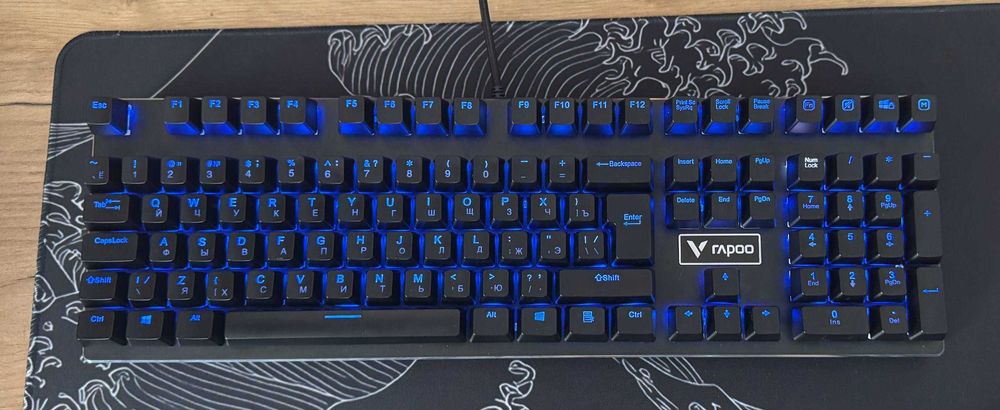 Механическая клавиатура Rapoo V700 RGB (подсветка, отличное состояние)