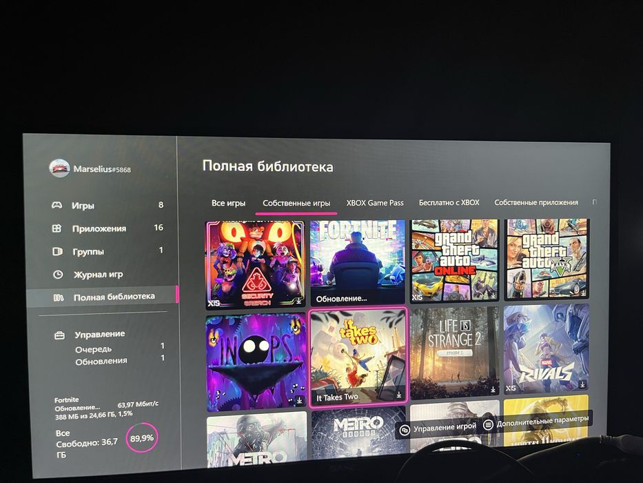 продаю xbox series s с играми
