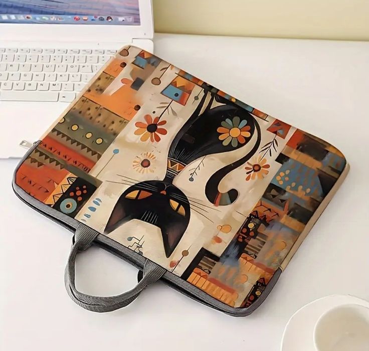 Geanta laptop model pisica Nou 38x25 cm