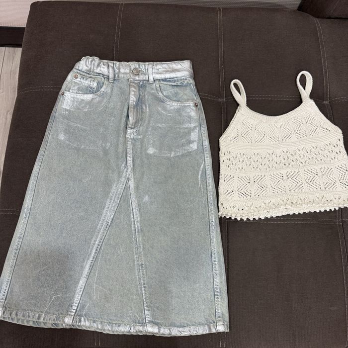 Джинсовая юбка на девочку 9-11 лет.Zara