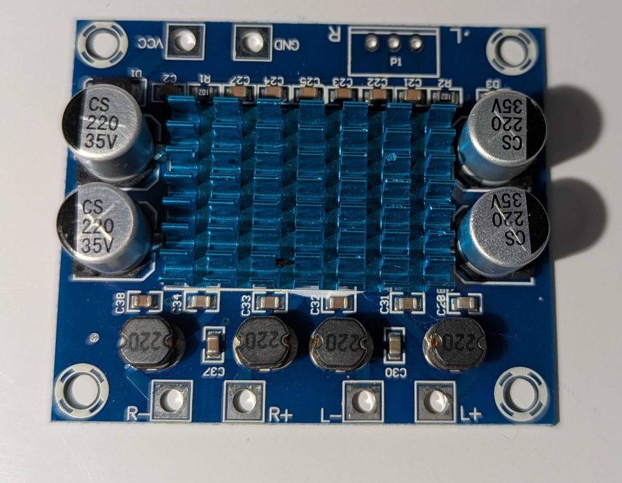 Mini amplificator audio stereo, Modul audio pentru amplificare sunet
