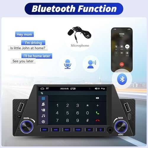 Нова 1DIN мултимедия – CarPlay, FM, USB, управление от волана, камера