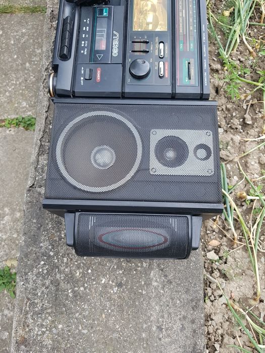 Radiocass dublu cu orgă lumini