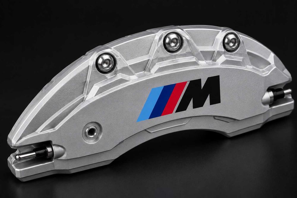 Метални капаци за спирачни апарати M Power – BMW 1, 3, 5, X5, X6 – 4 броя, сребристи
